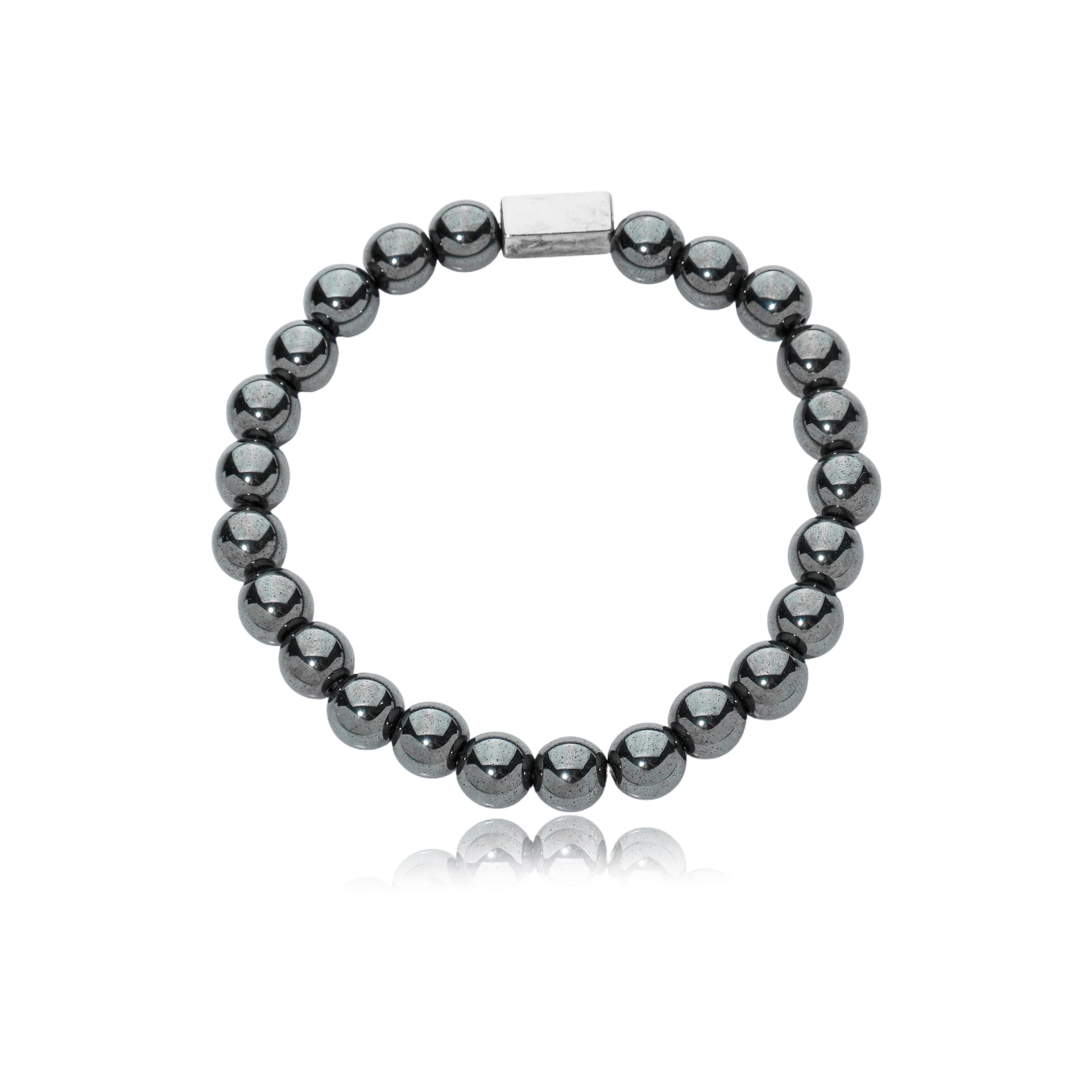 Pulseira Pedras Hematita Grafite
