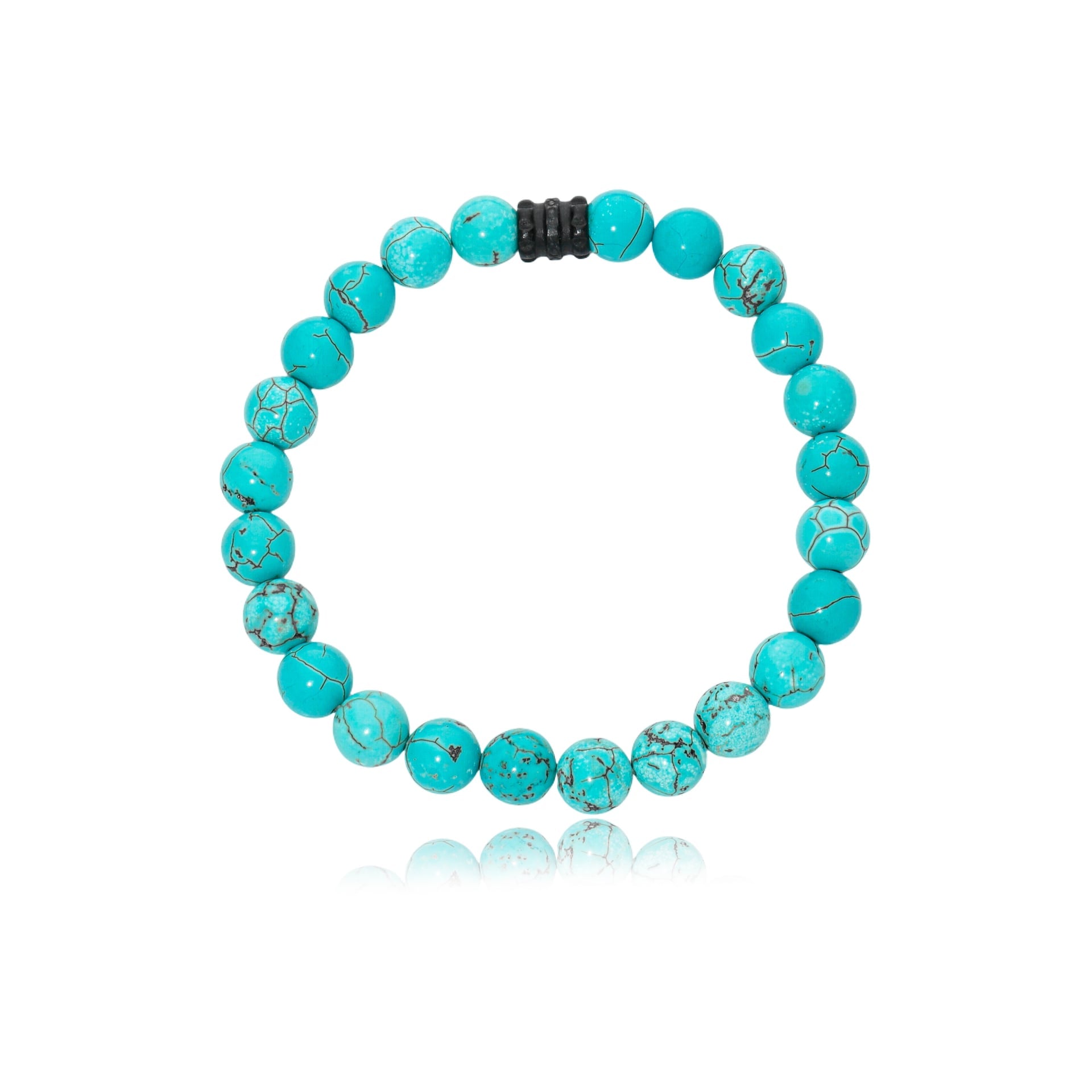 Pulseira Pedras Howlita Turquesa