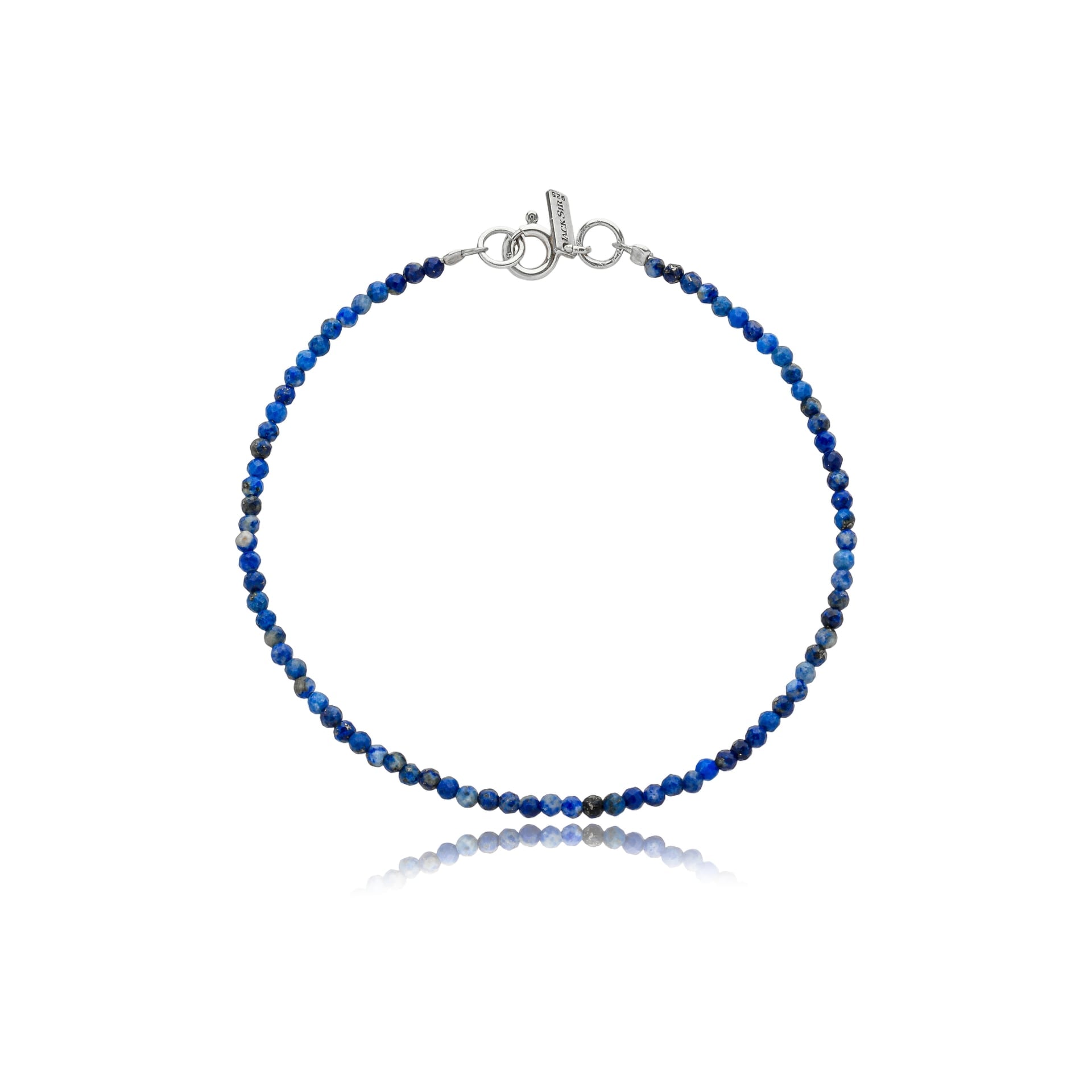 Pulseira Pedras Finas Lápis-lazúli e Prata 925