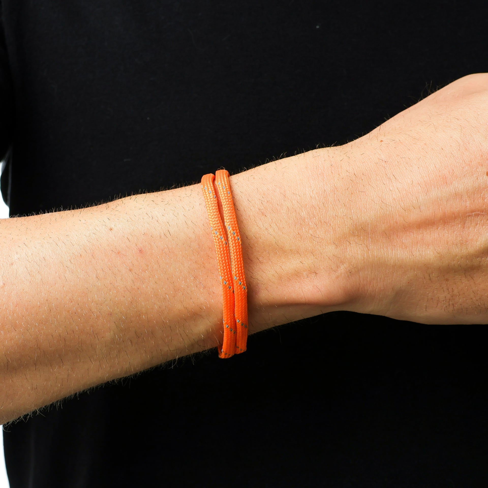 Pulseira Corda Náutica Laranja Refletiva