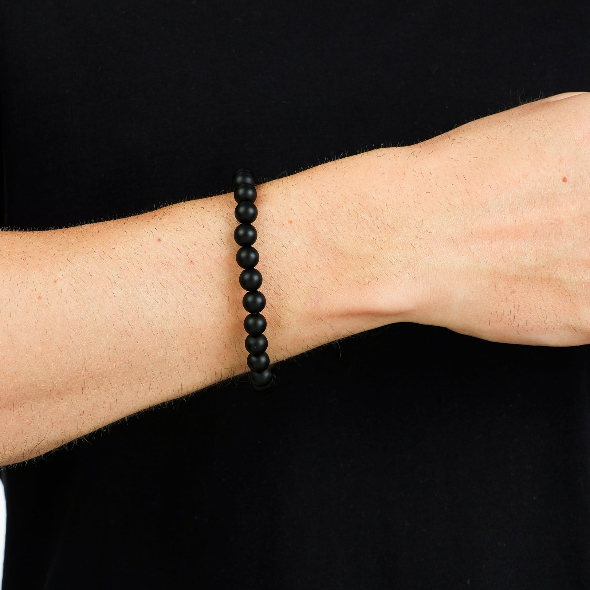 Pulseira Pedras Ônix Fosco